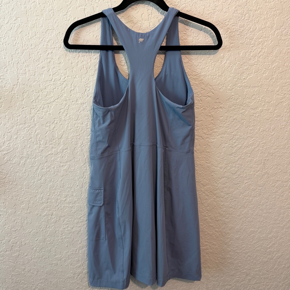 Fabletics One-Piece Active Dress Medium Blue Racerback Cargo Pocket DS2458611 - Picture 7 of 8